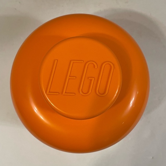 Lego Pumpkin Head Jack-o-lantern Orange Storage Container Small - Picture 5 of 9